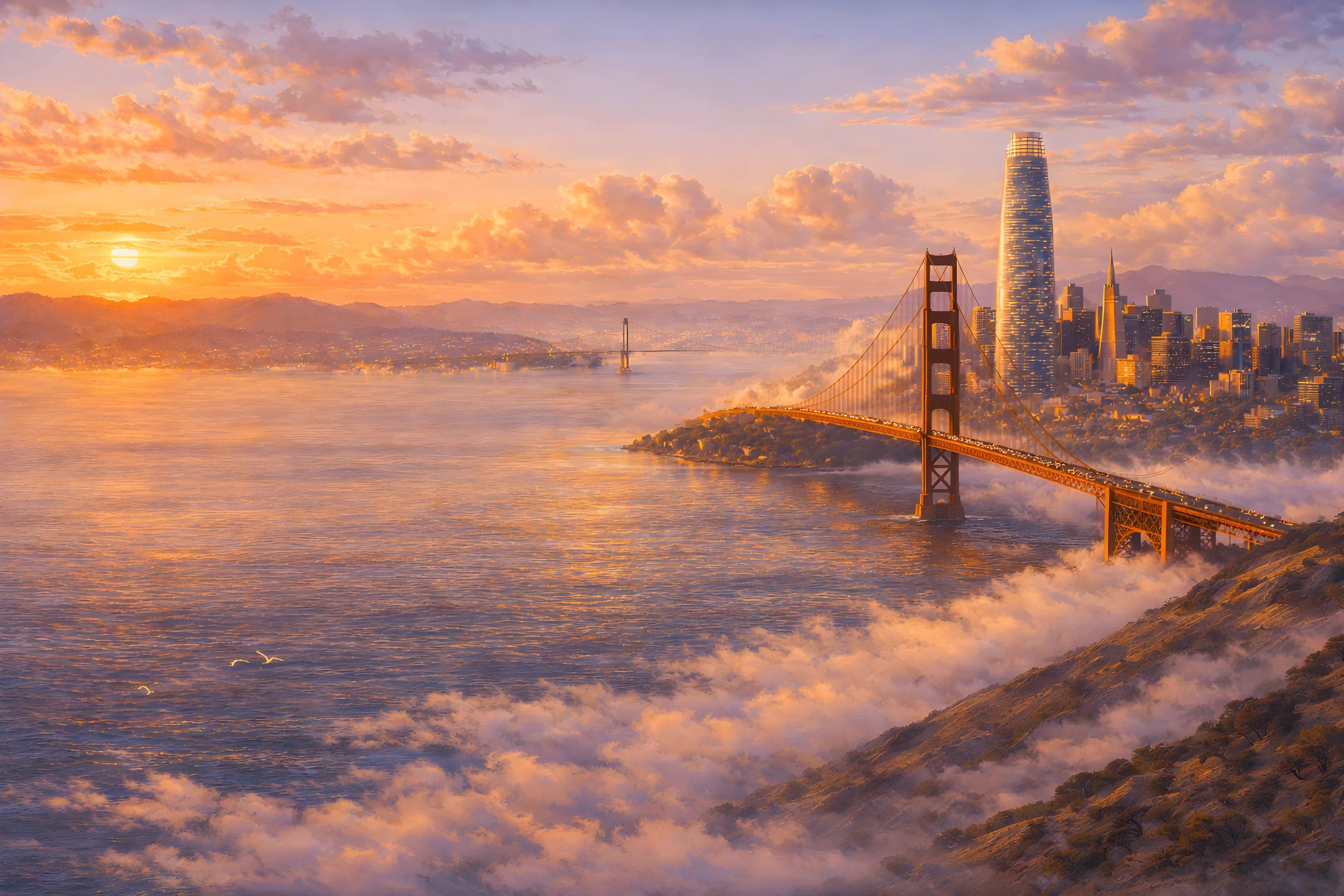 San Francisco at sunrise